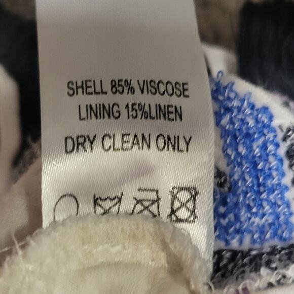 Judith March Embroidered Boho Tassel Cardigan Size Small Cream Linen Blend - Picture 6 of 8